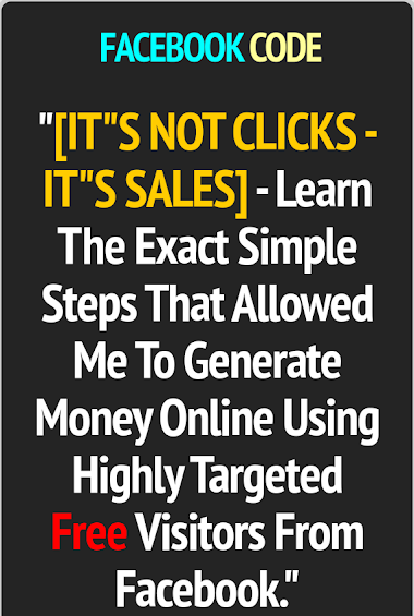 Facebook Code Review: Learn To Generate Money Online Using Highly Targeted Free Visitors From Facebook